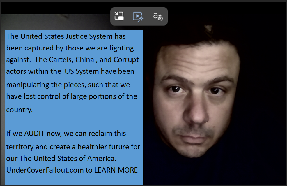 The United States Justice System has been captured. If we AUDIT now, we can reclaim this territory.